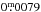 \hbox{${0\fm0079}$}