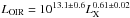 \hbox{$L_{\rm OIR} = 10^{13.1\pm0.6} L_{\rm X}^{0.61\pm0.02}$}