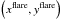 \hbox{$\left( x^\mathrm{flare}, y^\mathrm{flare} \right)$}