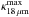 \hbox{$\kappa^{\rm max}_{18\,\mu{\rm m}}$}