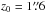 \hbox{$z_{0}=1\farcs6$}