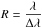 \hbox{$R = \dfrac{\lambda}{\Delta\lambda}$}