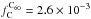 \hbox{$f_{\rm C}^{{\rm C}_{60}}=2.6\times10^{-3}$}