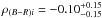 \hbox{$\rho_{(B-R)i}=-0.10^{+0.15}_{-0.15}$}