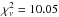 \hbox{$\chi_{\nu}^2=10.05$}