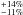 \hbox{$\substack{+14\%\\-11\%}$}