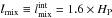 \hbox{$\lmix \equiv \lmix^{\rm int} = 1.6 \times \Hp$}