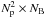 \hbox{$N_{\rm p}^2 \times N_{\rm B}$}