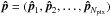 \hbox{$\vec{\hat{p}}=(\vec{\hat{p}}_1,\vec{\hat{p}}_2,\ldots,\vec{\hat{p}}_{N_\mathrm{pix}})$}