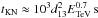 \hbox{$t_\mathrm{KN}\approx10^3 d_{13}^2 E_\mathrm{TeV}^{0.7}\,\mathrm{s}$}