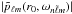 \hbox{$|\tilde{p}_{\ell m}(r_0,\omega_{n\tilde\ell m})|$}