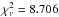 \hbox{$\chi ^2_\mathrm{\nu } = 8.706$}