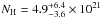 \hbox{$N_{\rm H} = 4.9 _{-3.6}^{+6.4} \times 10 ^{21}$}