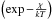 \hbox{$\left(\exp{-\frac{\chi}{kT}}\right)$}