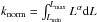 \hbox{$k_{\rm norm} = \int_{L_{\rm min}}^{L_{\rm max}} L^\alpha {\rm d}L$}