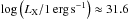 \hbox{$\log\zav{\lx/1\,\text{erg}\,\text{s}^{-1}} \approx31.6$}