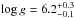 \hbox{$\log g = 6.2_{-0.1}^{+0.3}$}