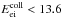 \hbox{$E_{\mathrm{ei}}^{\mathrm{coll}}<13.6$}