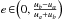 \hbox{$e\!\in\!\br{0,\frac{u_b-u_a}{u_a+u_b}}$}