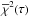 \hbox{$\overline{\chi}^2(\tau)$}