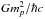 \hbox{$G m_{p}^2/\hbar c$}