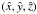 \hbox{$(\hat{x},\hat{y},\hat{z})$}