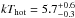 \hbox{$kT_{\rm hot} = 5.7^{+0.6}_{-0.3}$}