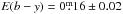 \hbox{$E(b-y) =0\fm16 \pm 0.02$}