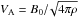 \hbox{$V_\text{A}=B_0/\!\sqrt{4\pi\rho}$}