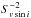 \hbox{$S_{v\sin i}^{-2}$}