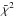 \hbox{$\bar\chi^2$}