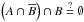 \hbox{$\left(A\cap \overline{B}\right)\cap B \overset{?}{=} \emptyset$}