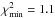 \hbox{$\chi^2_{\min}= 1.1$}