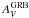 \hbox{$A^{\rm{GRB}}_V$}