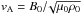 \hbox{$v_{\rm A}=B_0/\!\sqrt{\mu_0\rho_0}$}
