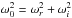 \hbox{$\omega_0^2=\omega_r^2+\omega_i^2$}