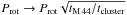 \hbox{$P_{\rm rot}\rightarrow P_{\rm rot}\sqrt{t_{\rm M\,44}/t_{\rm cluster}}$}