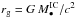 \hbox{$r_{\rm g}=G\,M_{\bullet}^{\rm IC}/c^2$}