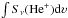 \hbox{$\int S_{\nu}({\rm He}^{+}){\rm d}\upsilon$}