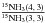 \hbox{$\frac{^{15}{\rm NH}_{3} (4,\,3)}{^{15}{\rm NH}_{3} (3,\,3)}$}