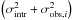 \hbox{$\left(\sigintr^2+\sigma_{\mathrm{obs},i}^2\right)$}