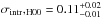 \hbox{${\sigintr,}_\mathrm{H00}=0.11^{+0.02}_{-0.01}$}