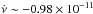 \hbox{$\dot{\nu}\sim-0.98\times10^{-11}$}