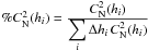\hbox{$\%C_\mathrm{N}^2(h_i)=\frac{\displaystyle C_\mathrm{N}^2(h_i)}{\displaystyle\sum_i \Delta h_i\, C_\mathrm{N}^2(h_i)}$}