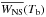 \hbox{$\overline{W_{\rm NS}}(T_{\rm b})$}