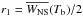 \hbox{$r_1 = \overline{W_{\rm NS}}(T_{\rm b})/2$}