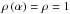 \hbox{$\rho \left( \alpha \right) =\rho=1$}