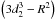 \hbox{$ \left( 3d_{2}^{3}-R^{2}\right) $}