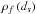 \hbox{$\rho _{f}\left( d_{s}\right) $}