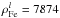\hbox{$\rho^{l}_{\rm Fe}=7874$}